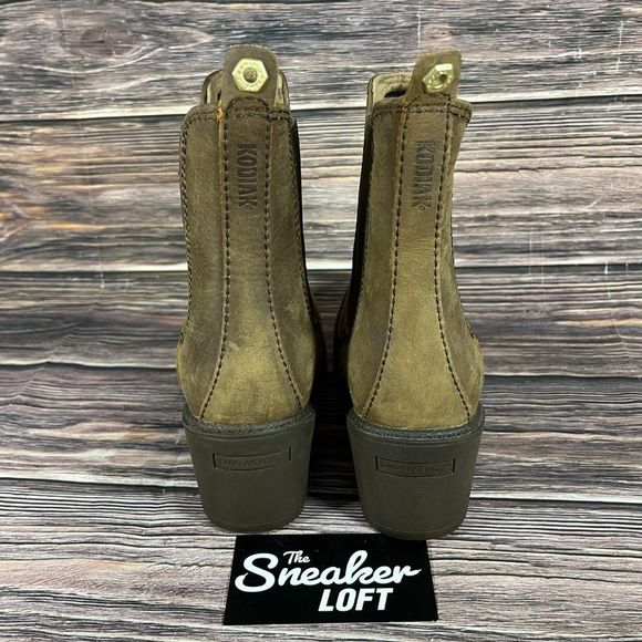 Kodiak Women's‎ Heeled Waterproof Slip On Brown Leather Boots - Picture 4 of 8